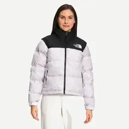 The North Face: Многоцветный пуховик 