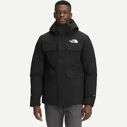 The North Face: Чёрный пуховик 