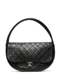 CHANEL Pre-Owned: Чёрная сумка-шоппер 