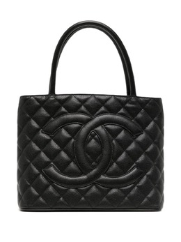 CHANEL Pre-Owned: Чёрная сумка-шоппер