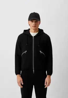 Emporio Armani: Чёрная толстовка