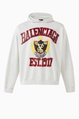 Balenciaga: Флисовая толстовка College