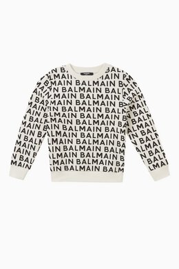 Balmain: Хлопковый свитшот