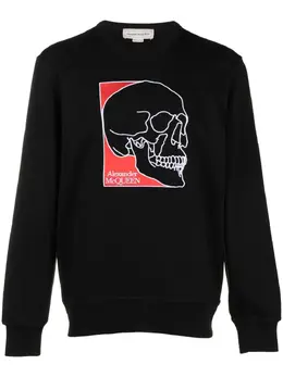 Alexander McQueen: Свитшот  Skull с принтом