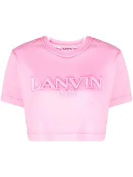 Lanvin: Розовая футболка 