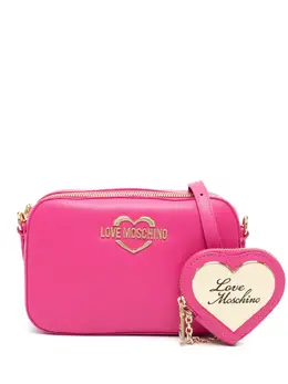 Love Moschino: Розовая сумка через плечо 