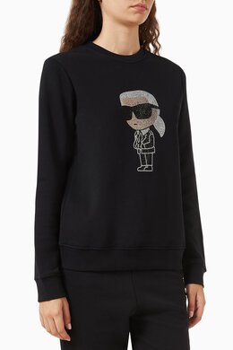 Karl Lagerfeld: Хлопковый свитшот Ikonik