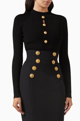 Balmain: Чёрный боди