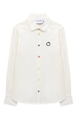 Хлопковая рубашка Trussardi Junior tbp23122ca