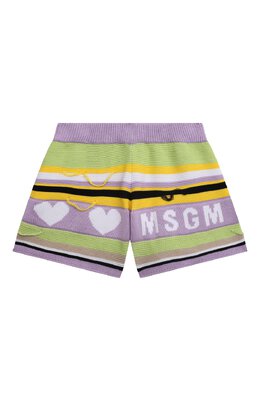 Хлопковые шорты MSGM Kids ms029434