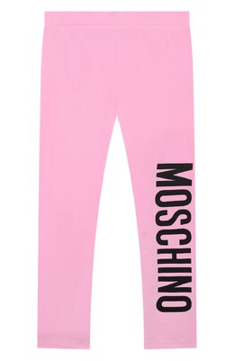 Хлопковые леггинсы Moschino hgp047/lba00/4a-8a