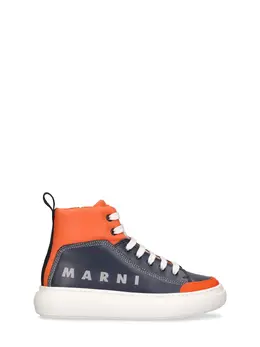 MARNI JUNIOR: Оранжевые кроссовки 