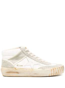 Golden Goose: Белые кроссовки  Mid Star