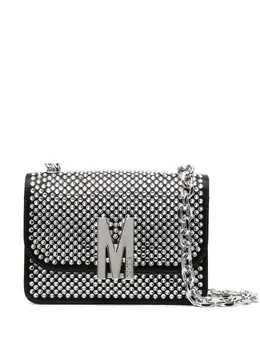 Moschino: Чёрная сумка через плечо 