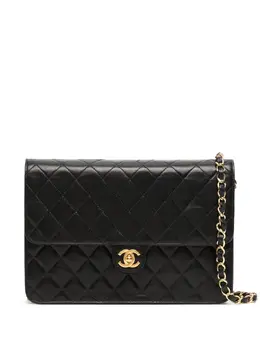 CHANEL Pre-Owned: Чёрный клатч 