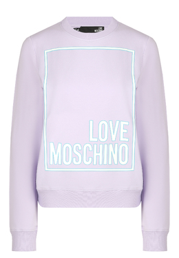 MOSCHINO Love: Фиолетовый свитшот 