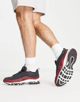 Nike: Чёрные кроссовки Air Max 97