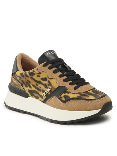 Guess leopard print on sale trainers