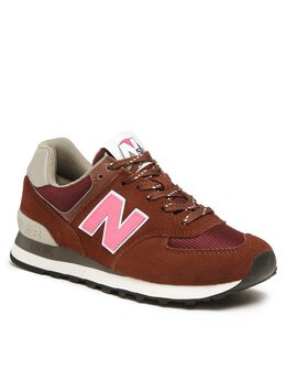 New Balance: Коричневые кроссовки 