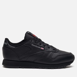 Reebok: Чёрные кроссовки  Classic Leather