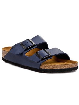 Birkenstock: Синие сабо 