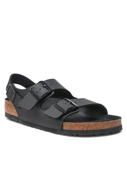 Birkenstock: Чёрные сандалии  Milano