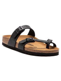 Birkenstock: Чёрные шлёпанцы  Mayari