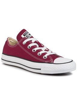 Converse: Бордовые кеды  All Star OX