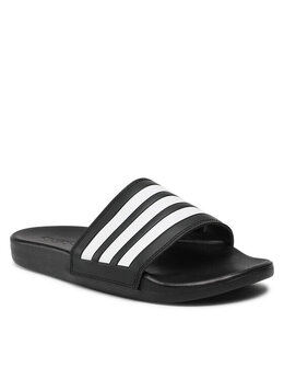 Adidas: Чёрные шлёпанцы  Adilette