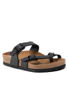 Birkenstock: Чёрные шлёпанцы  Mayari