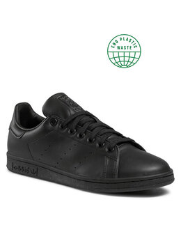 Adidas: Чёрные кеды  Stan Smith