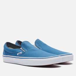 Vans: Синие мокасины Classic Slip On