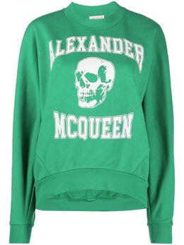 Alexander McQueen: Свитшот  Skull с принтом