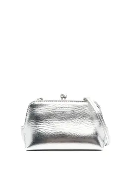 Jil Sander: Серебристая сумка  Goji