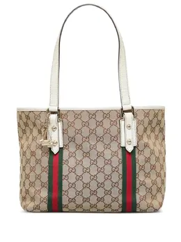 Gucci Pre-Owned: Бежевая сумка-шоппер