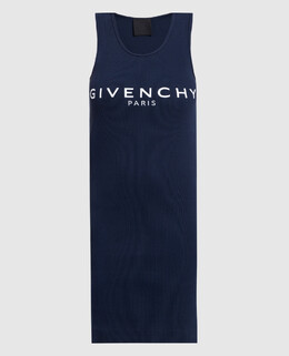 Givenchy: Синее платье