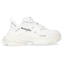 Balenciaga: Белые кроссовки  Triple S