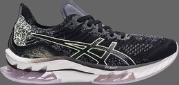 Asics: Чёрные кроссовки 