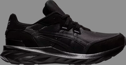 Asics: Чёрные кроссовки 