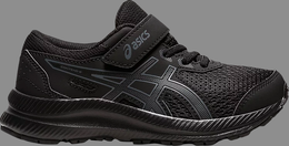 Asics: Чёрные кроссовки 
