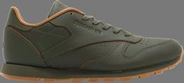 Reebok: Зелёные кроссовки  Classic Leather