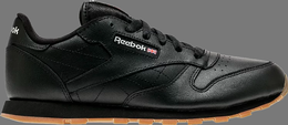 Reebok: Чёрные кроссовки  Classic Leather