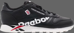 Reebok: Чёрные кроссовки  Classic Leather