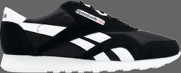 Reebok: Чёрные кроссовки  Classic Leather