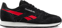 Reebok: Чёрные кроссовки Classic Leather