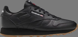 Reebok: Чёрные кроссовки Classic Leather