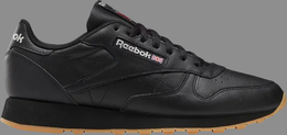 Reebok: Чёрные кроссовки Classic Leather