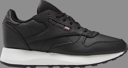 Reebok: Чёрные кроссовки  Classic Leather