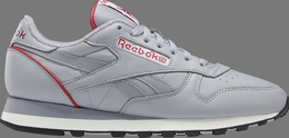 Reebok: Серые кроссовки Classic Leather