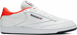 Reebok: Оранжевые кроссовки  Club C 85